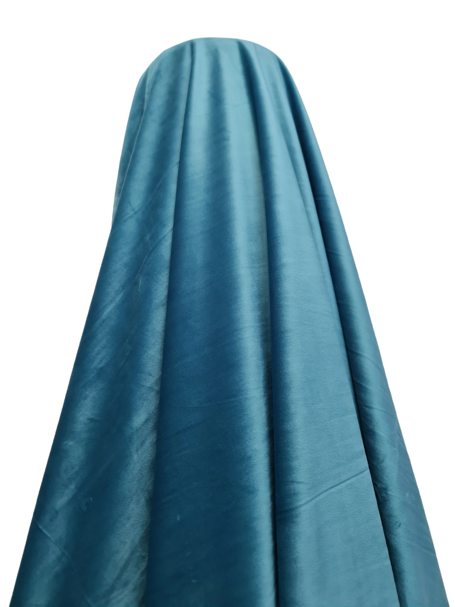 Material draperie catifea albastru turcoaz